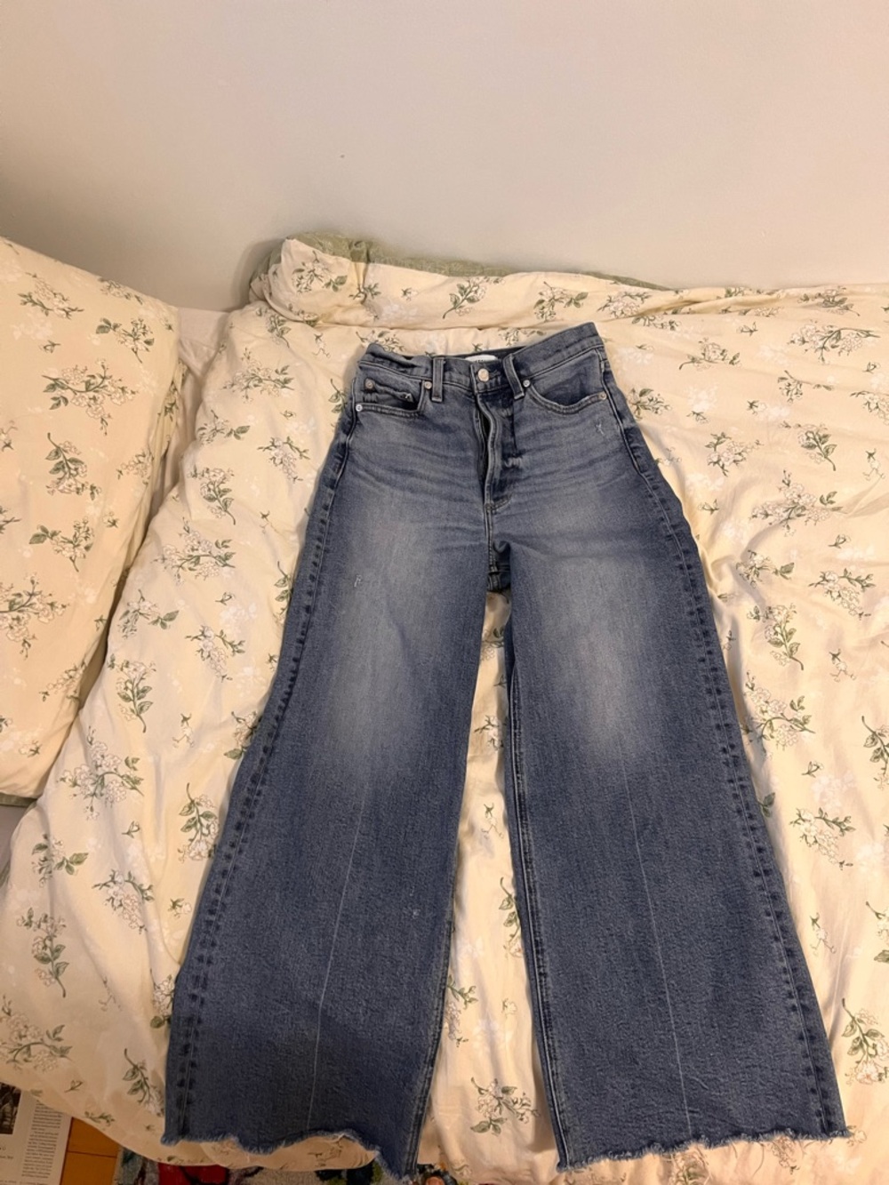 pistola Faded Blue High-Rise Wide-Leg Jeans